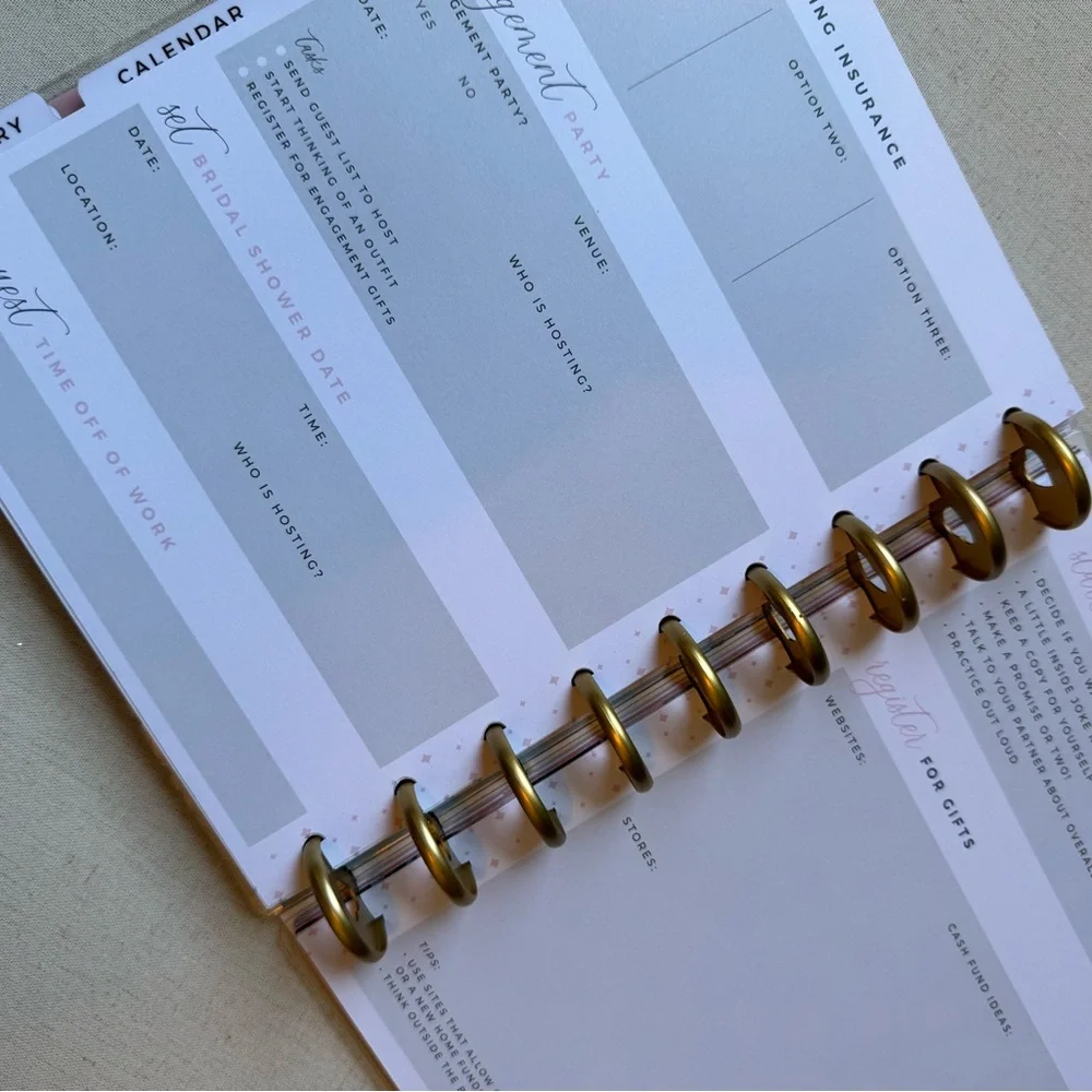 🆕 Happy Planner Undated Wedding Planner and Organizer